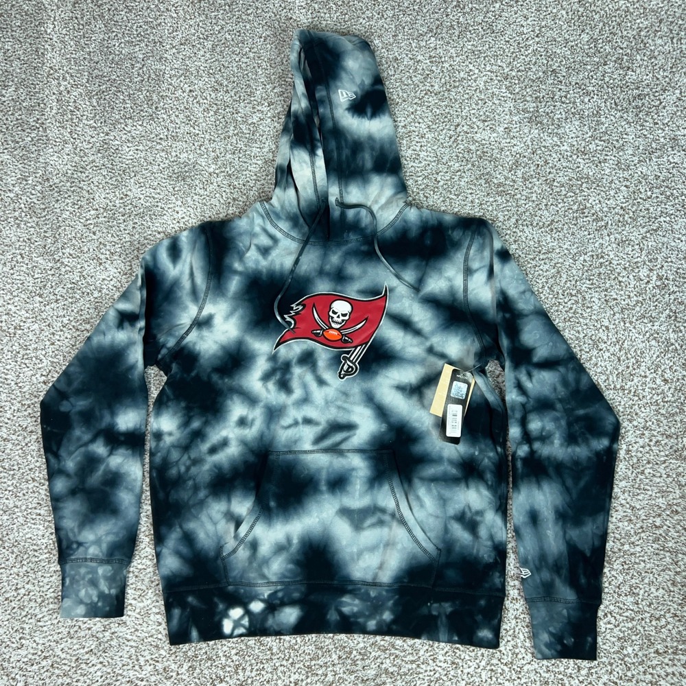 Tampa Bay Buccaneers Hoodie Mens Large Gray Sweatshirt New Era NFL Football